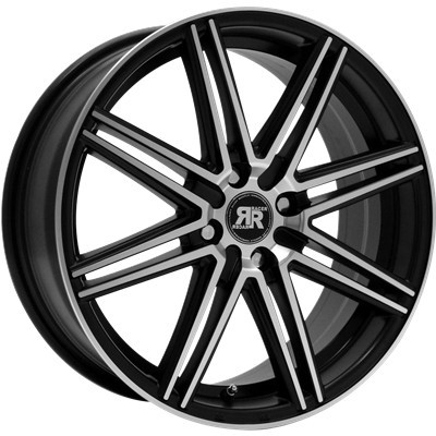 Racer Wheels Cross (6.5J x 15 5x114.3 ET40 DIA73.1 Satin Black Machined ...