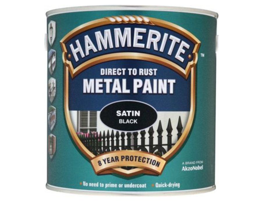 

Эмаль - краска матовая Hammerite, Чёрный, 2.5л