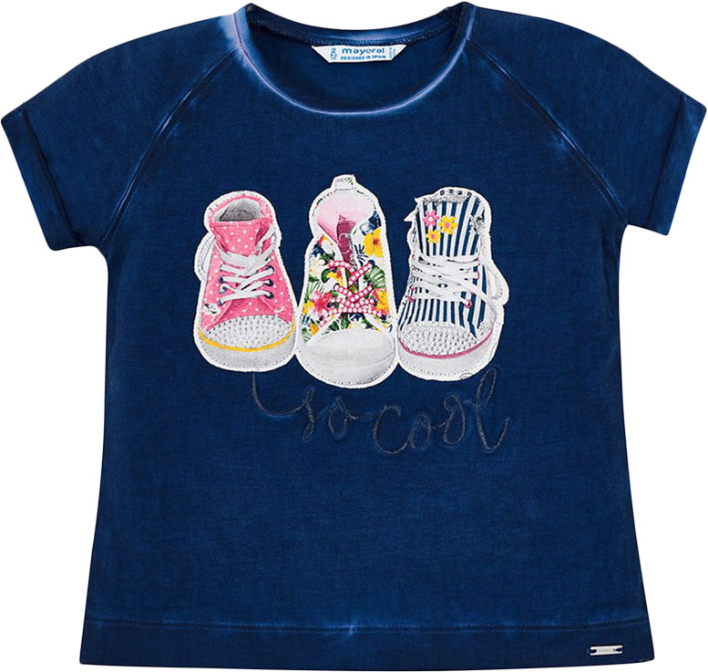 

Футболка Mayoral Mini Girl 3004-81 3A Синяя