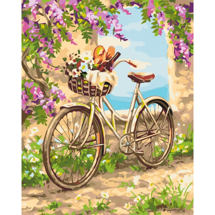 

Набір для розпису по номерах. Сільський пейзаж "Сільський ранок" 40х50см