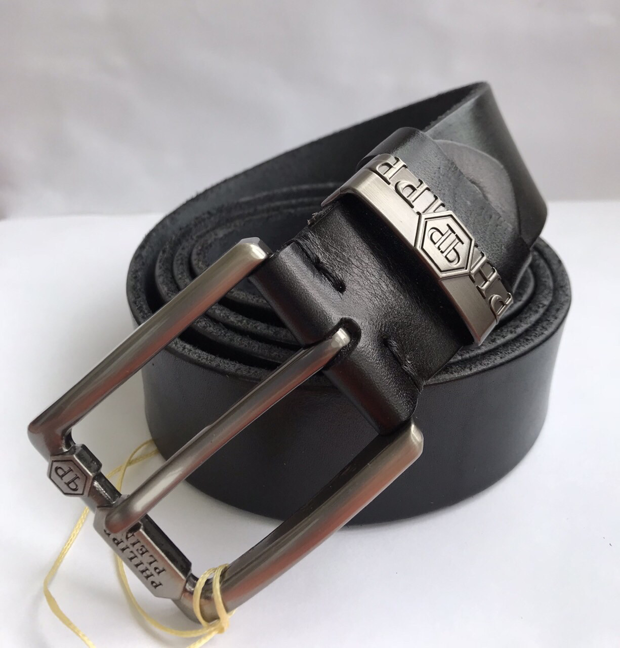 

Ремень под джинсы Philipp Plein черный кожа 105-125 см. BD-215