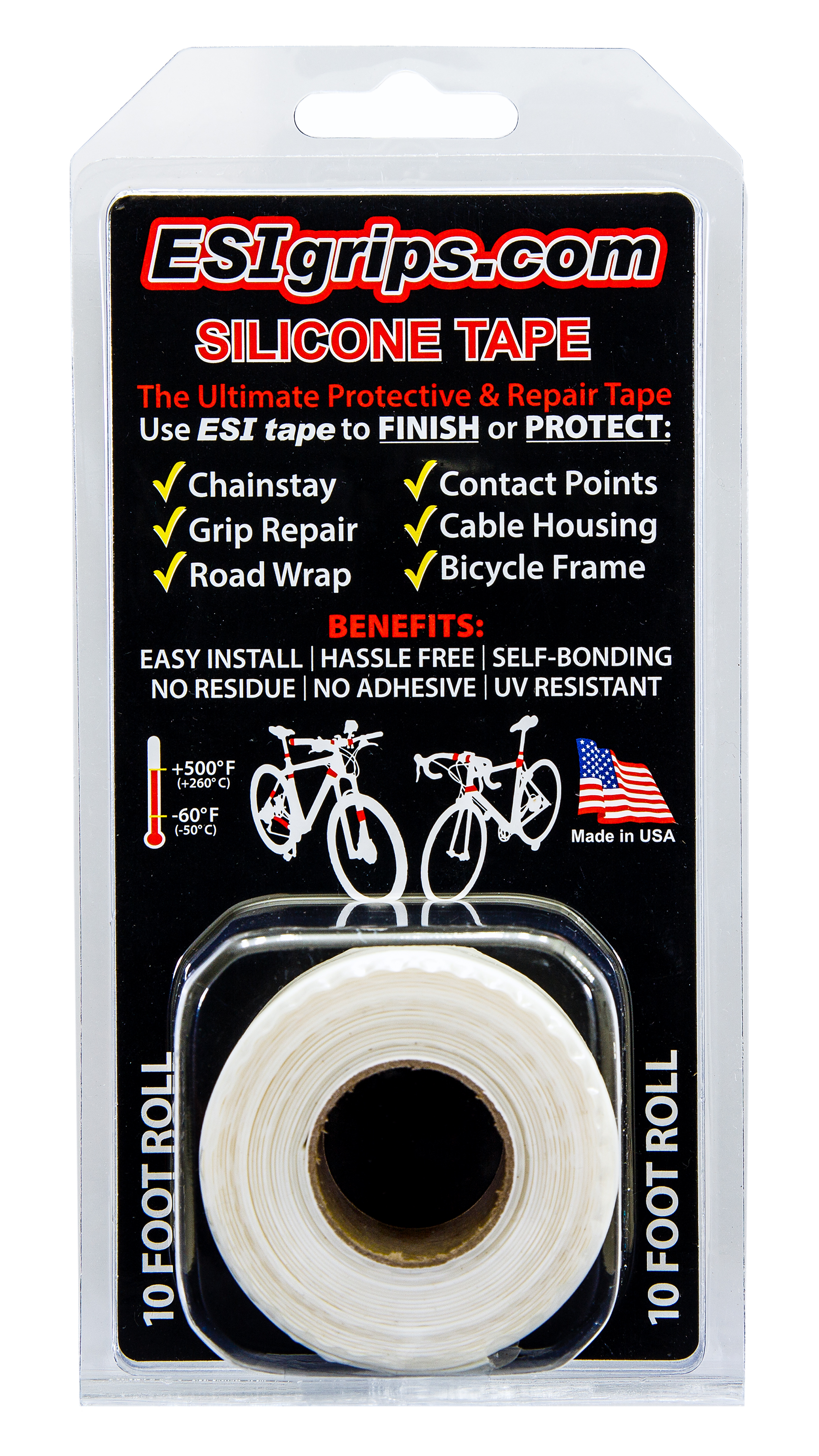 

Силиконовая лента ESI Silicon Tape 10' (3,05м) Roll White, белая
