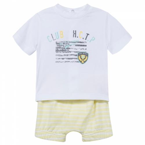 

Комплект 3Pommes komplekt-futbolka-i-shorty-3f37021baby 74 см белый