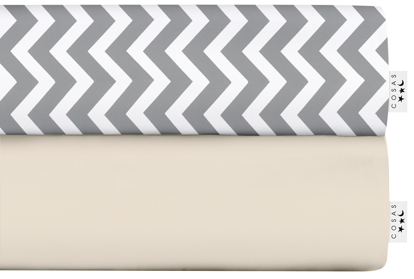 

Набор простыней Cosas Set Sheet Beige Drop Zig Grey 155х240 2 шт