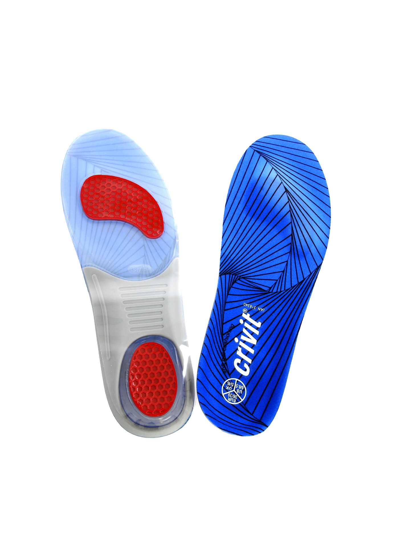 

Спортивные стельки для бега Crivit 44/45 Синий 32000000215501