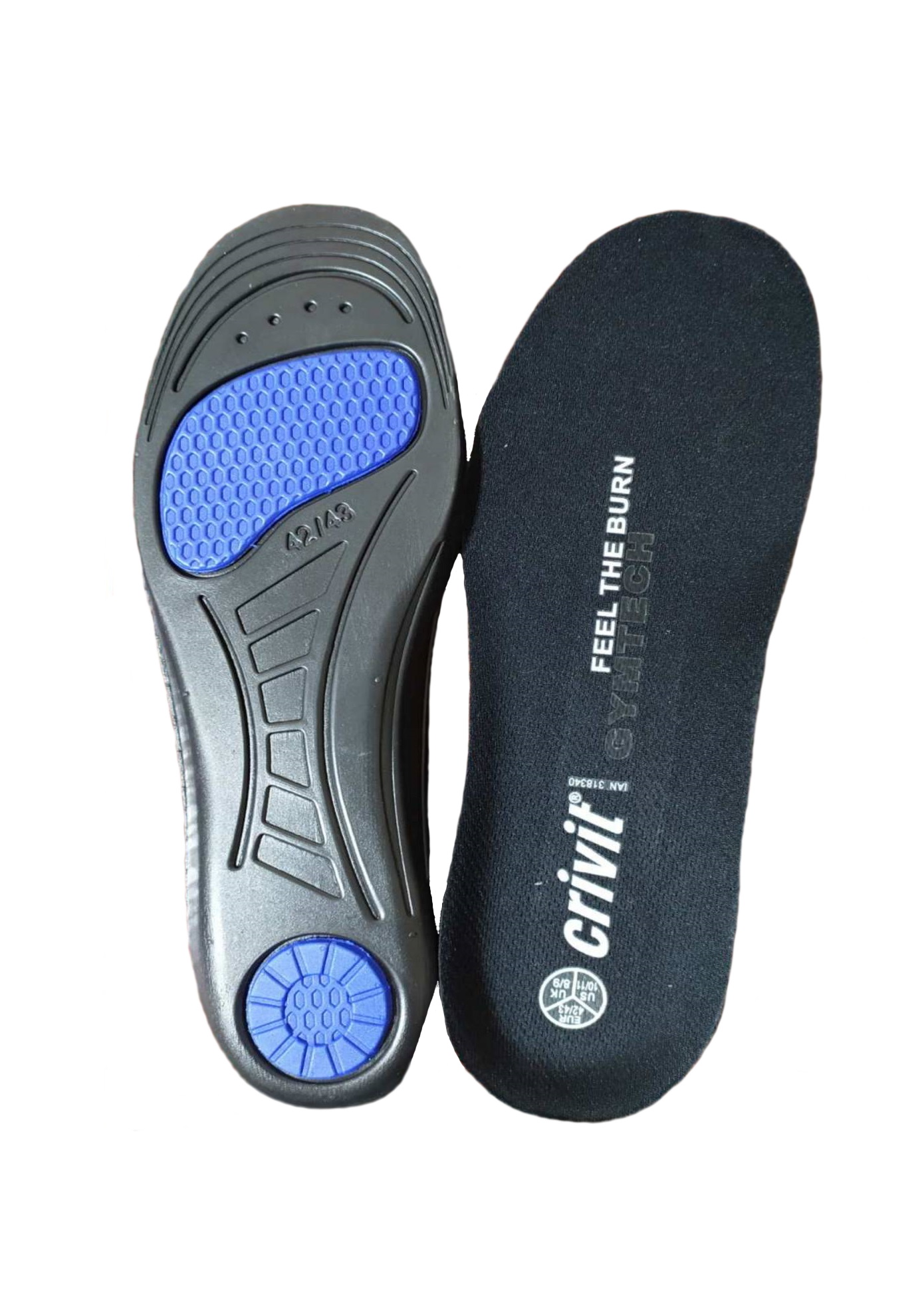 

Спортивные стельки для бега Crivit 40/41 Черный 32000000215471