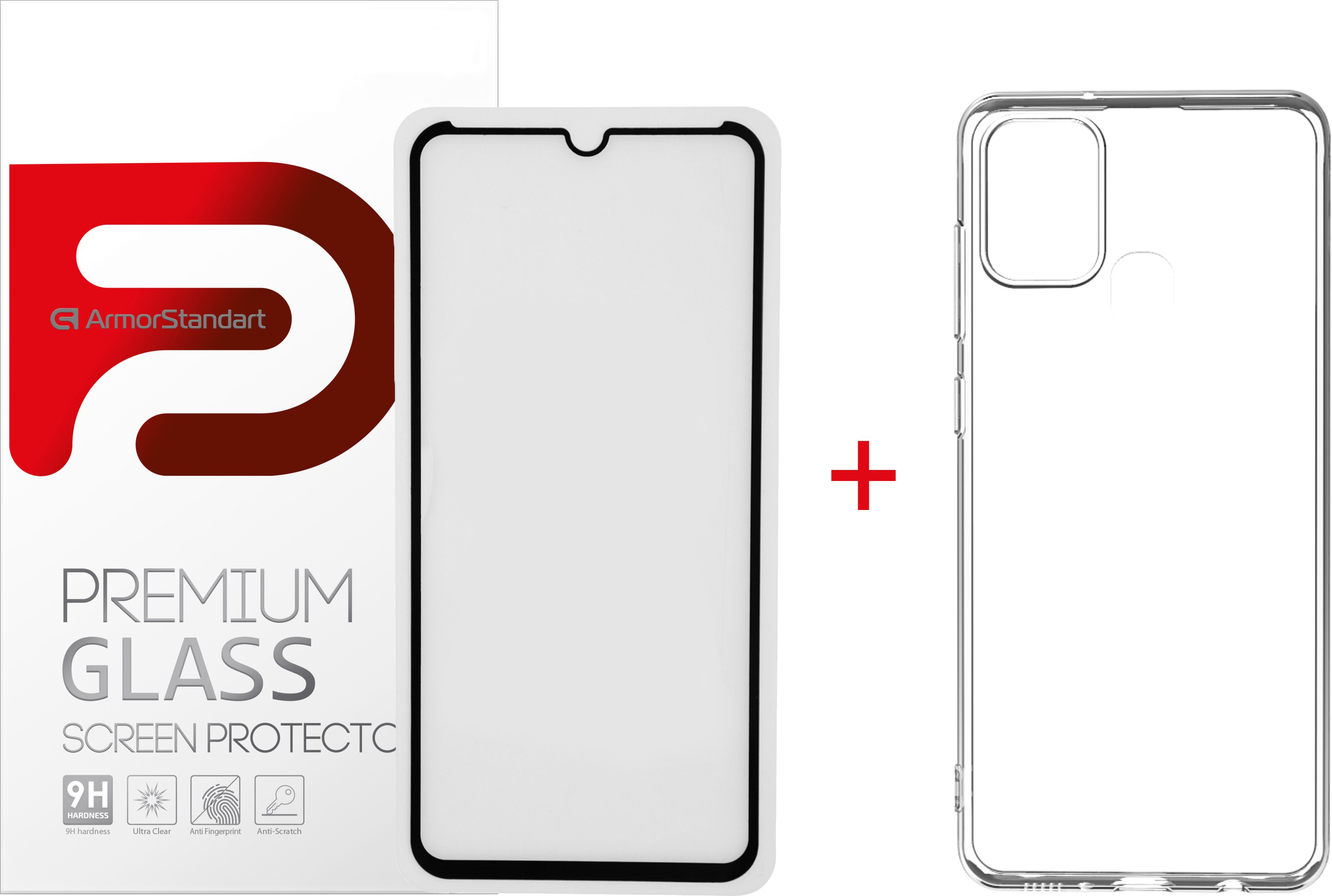 

Комплект панель + стекло Armorstandart для Samsung Galaxy A21s Transparent