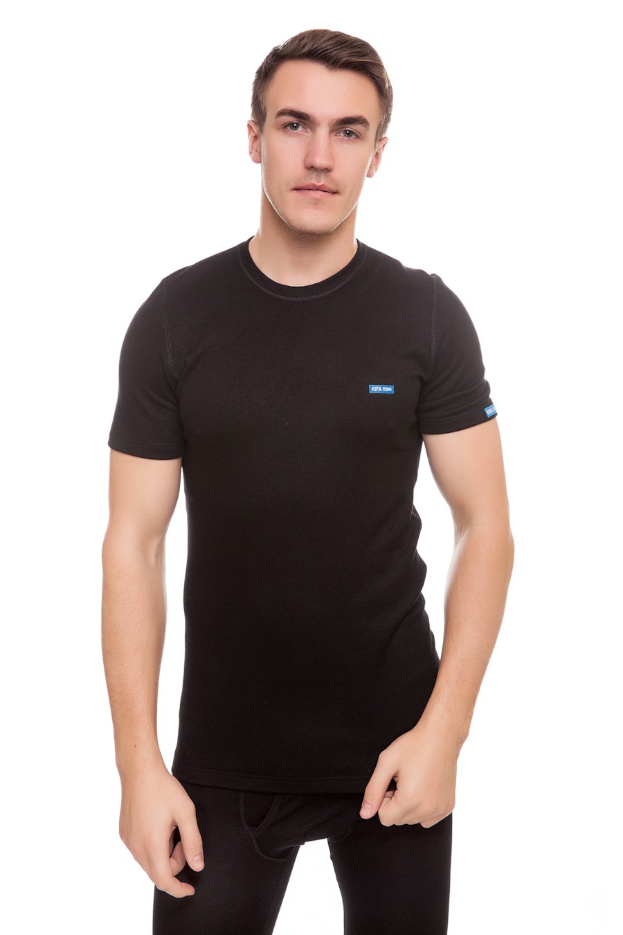 

Мужская термофутболка, полиэстер и вискоза Kifa 56(3XL) Чёрный