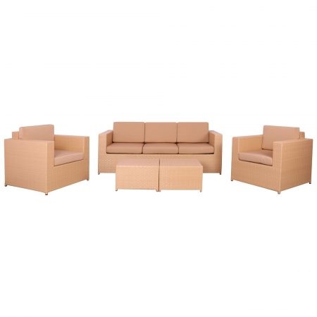

Комплект мебели Santo из ротанга Elit (SC-B9508) Sand AM3041 ткань A14203 AMF