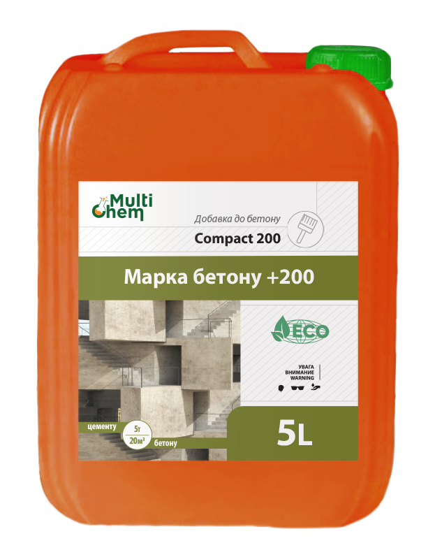 

Пластификатор для увеличения прочности на 200 ед Compact 200 Euro 5 л