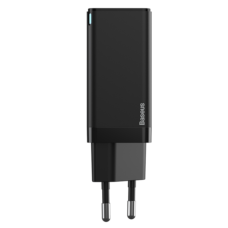 

Мережевий зарядний пристрій Baseus GaN2 Q.Charger C+C 45W With Mini Cable Type-C toType-C 60W Black (CCGAN-Q01)