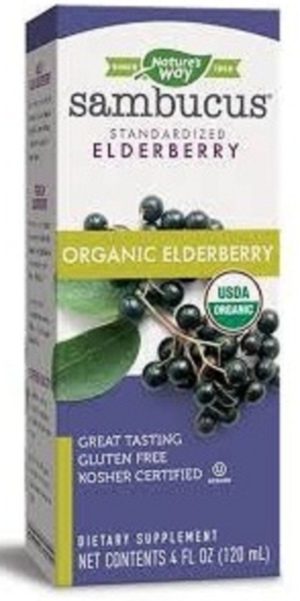 

Органический сироп из черной бузины Sambucus Organic Elderberry Nature's Way 120 мл