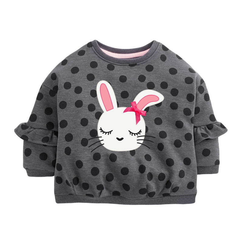

Свитшот для девочки утепленный Lovely bunny Little Maven (104 / 4 года) Серый