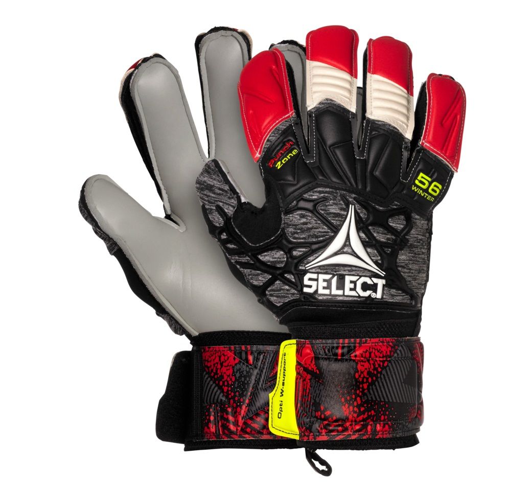 

Вратарские перчатки Select GOALKEEPER GLOVES 56 WINTHER черно-красные 9 601560-126
