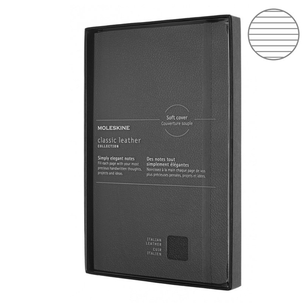 

Блокнот Moleskine Limited Edition Leather средний черный LCLH31SBKBOX