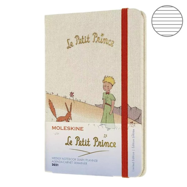 Еженедельник Moleskine 2021 Le Petit Prince маленький бежевый ...