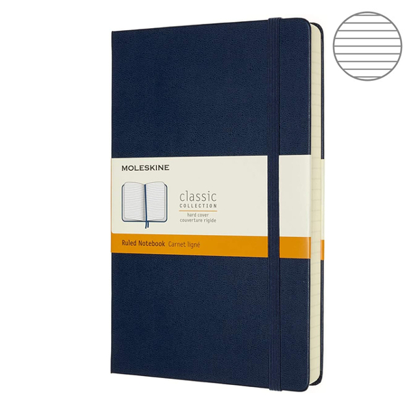 

Блокнот Moleskine Classic Expanded средний синий QP060EXPB20