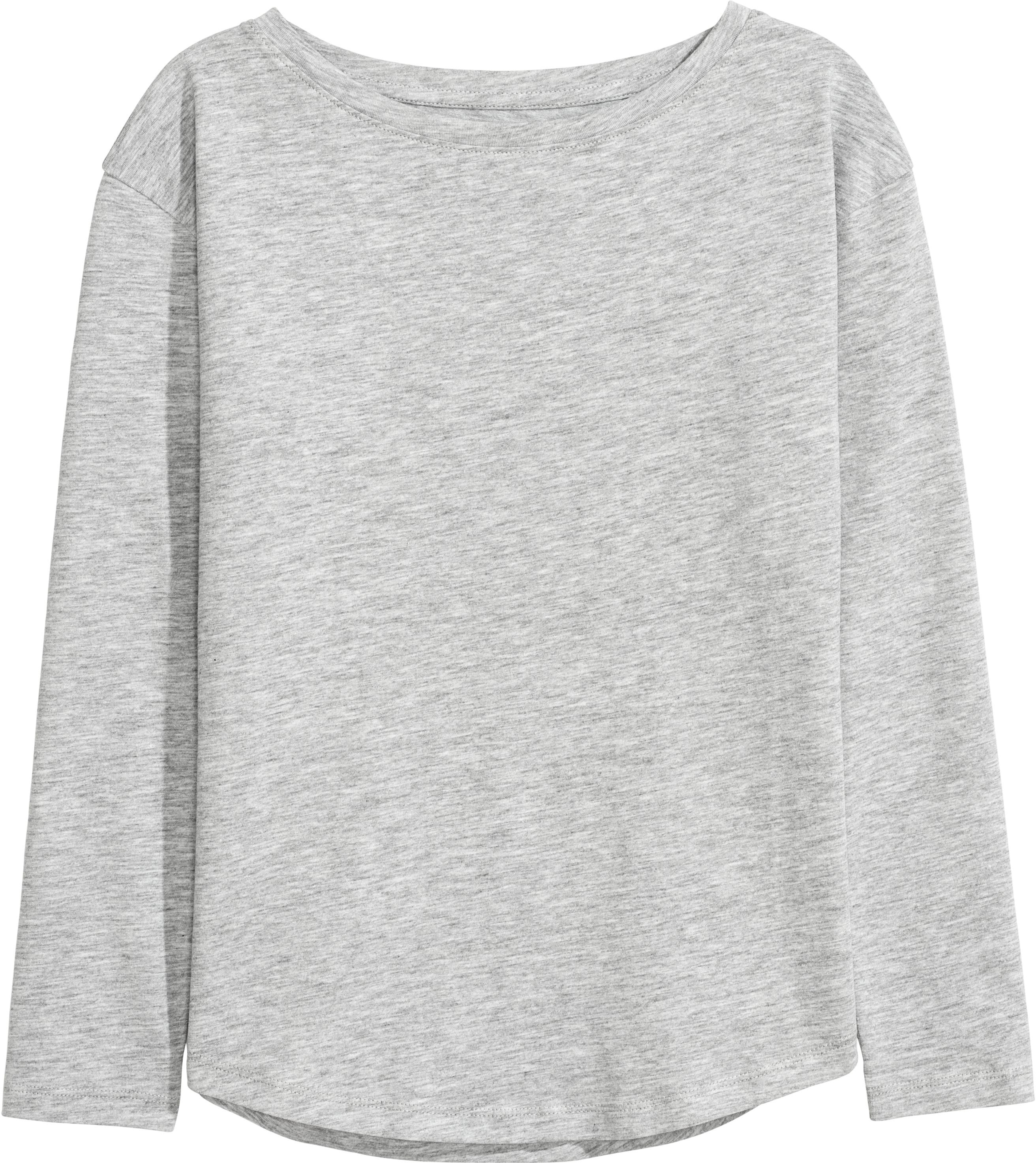 

Футболка с длинным рукавом H&M 5883307 158-164 см Светло-серая