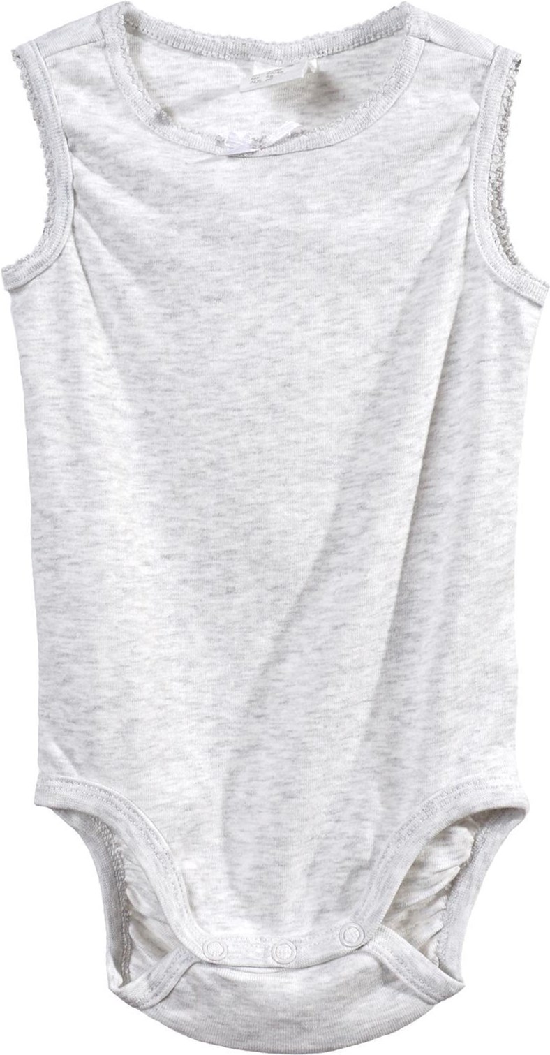 

Боди-майка H&M 6428978 92 см Серый меланж