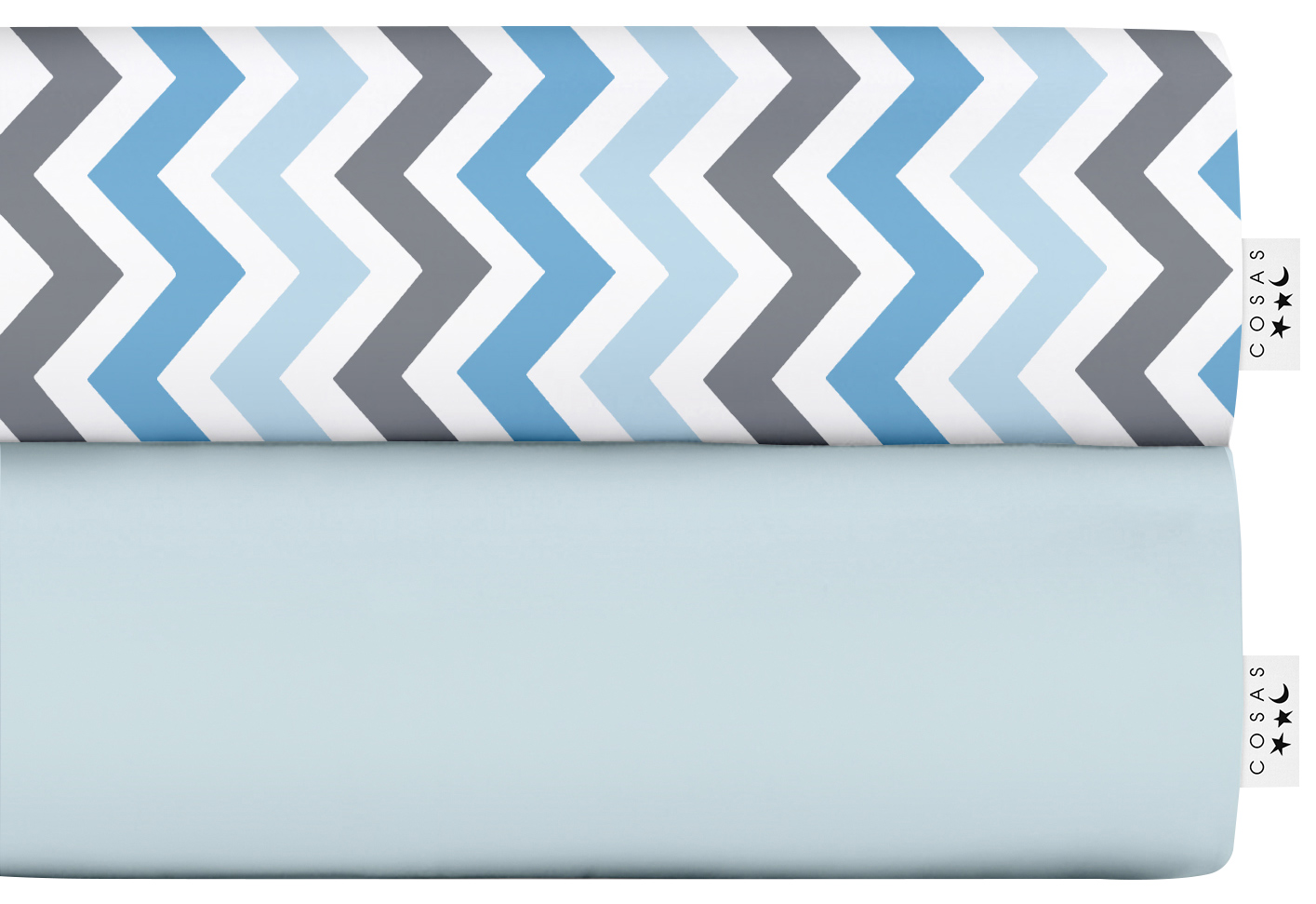 

Набор простыней Cosas Set Sheet Light Blue Zig Blue Grey 155х240 2 шт