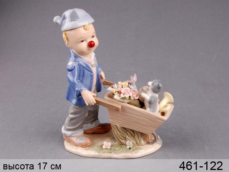 

СТАТУЭТКА «КЛОУН С ТАЧКОЙ» 17 см Lefard AL2663