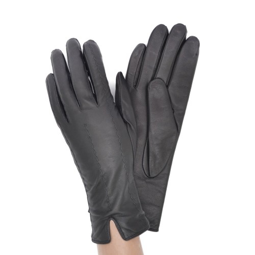 

Женские кожаные перчатки GlovesUA мод.287 черные 7