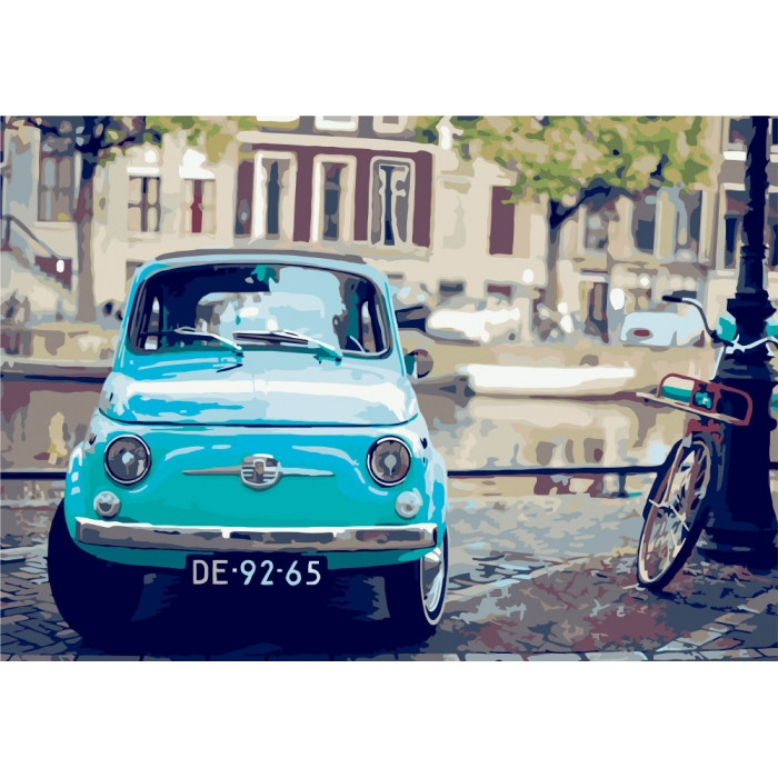 

Картина по номерам "Улицами города" 35*50см KHO2156