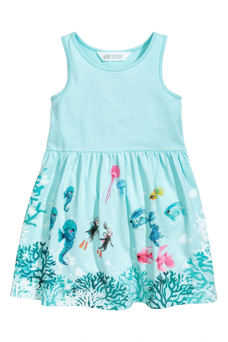 

Сарафан для девочки H&M 0434036031 122-128 СМ Голубой 63537