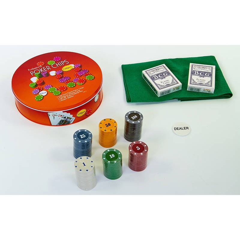 

Набор для покера в металлической коробке PlayGame, код: IG-6617