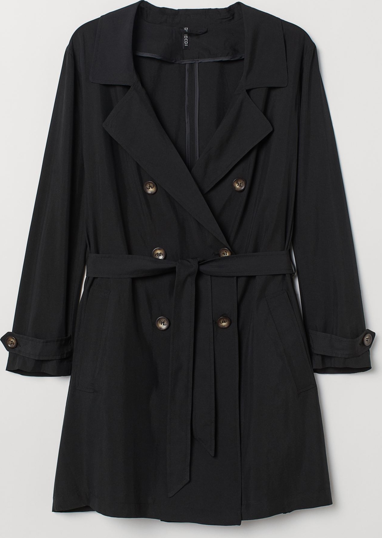 

Тренч H&M 0738351-9 L Черный