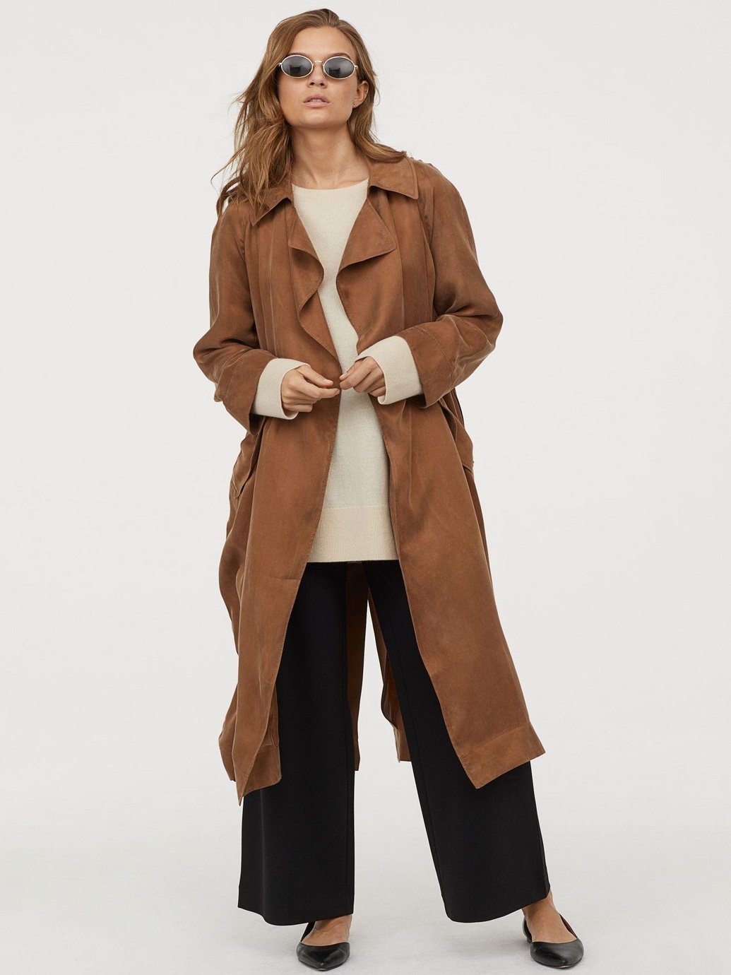 

Плащ H&M 0734700-9  Коричневый, Плащ H&M 0734700-9 S Коричневый
