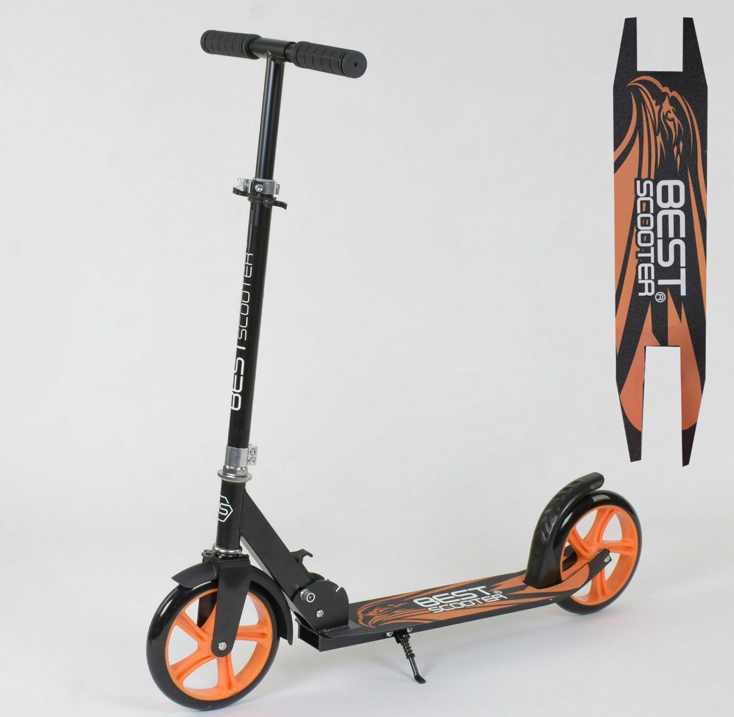 

Двухколесный самокат Best Scooter 18144 складной Зажим для руля Оранжевый