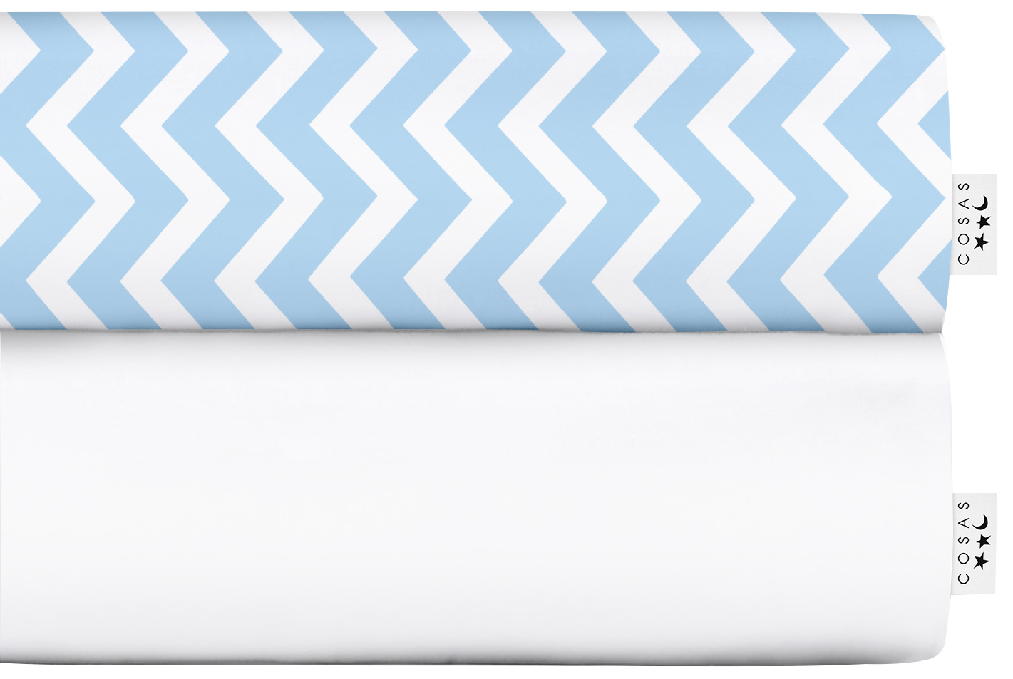 

Набор простыней Cosas Set Sheet White Zig LBlue 155х240 2 шт