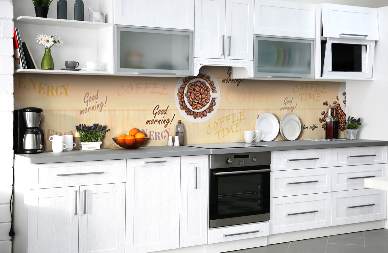 

Скинали на кухню Zatarga «Чашка Либерики» 600х3000 мм виниловая 3Д наклейка кухонный фартук самоклеящаяся