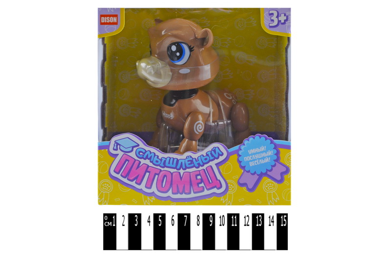 

Интерактивная игрушка теленок "Сообразительный Любимец" корр. 16 * 16,5 * 10см(E5599-10)