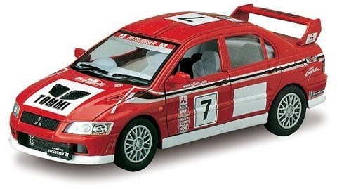 

Железная модель легкова KT5048W(Red) MITSUBISHI LANCER EVOLUTION VII WRC