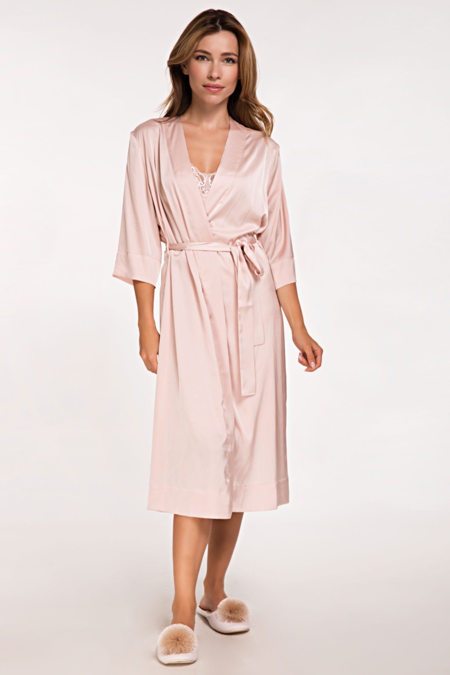 

Комплект: халат и сорочка German Volf 42(S) Розовый-2