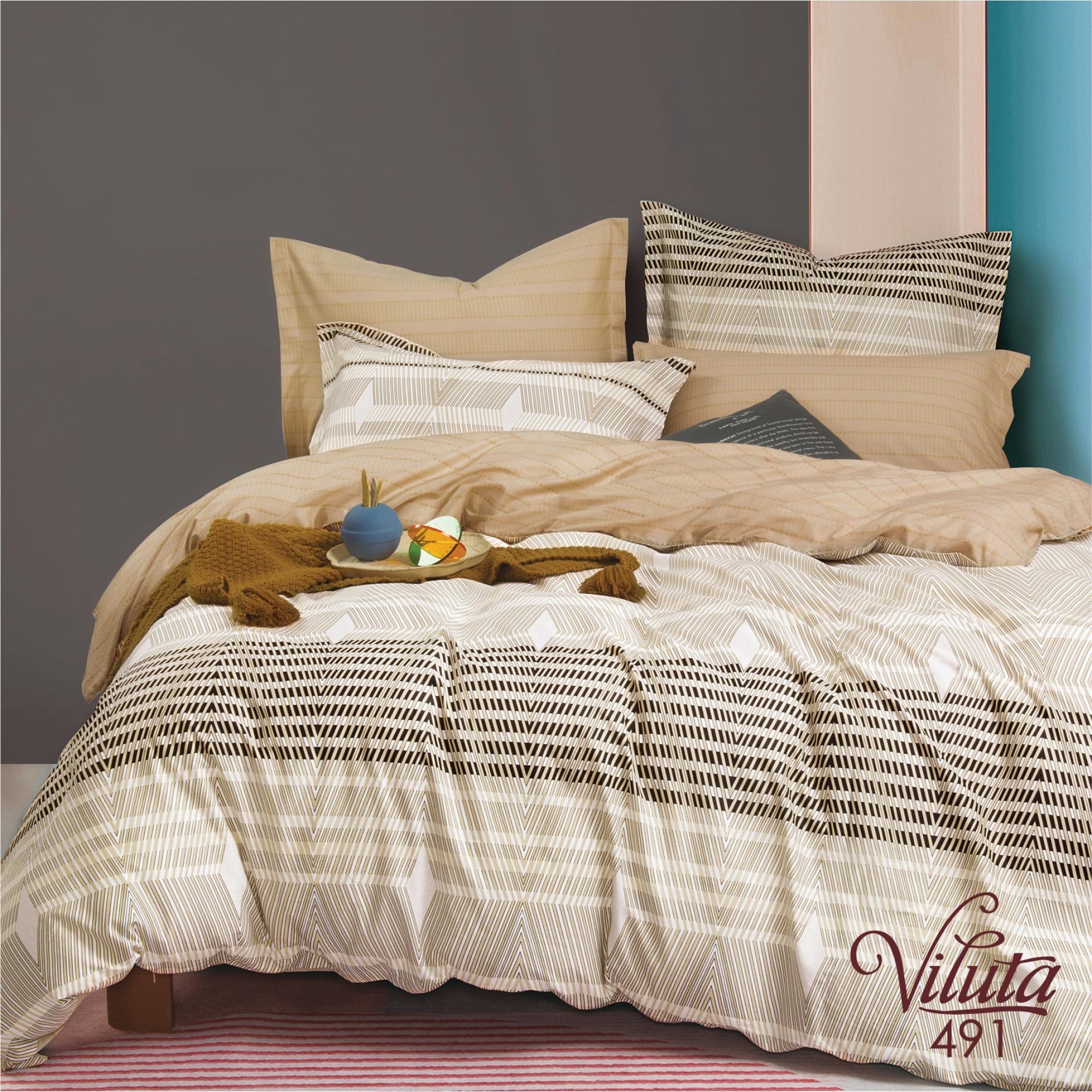 

Комплект постельного белья Viluta Сатин Twill 491 полуторный