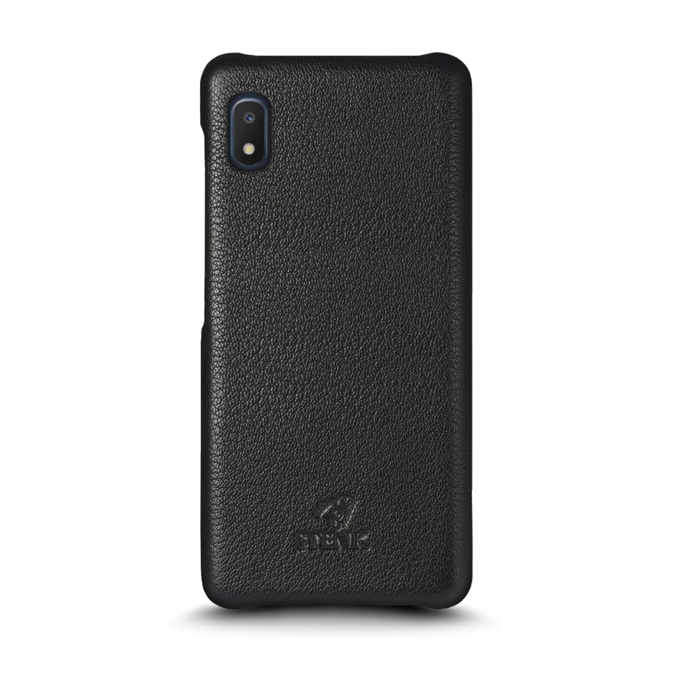

Кожаная накладка Stenk Cover для Samsung Galaxy A10e Чёрная