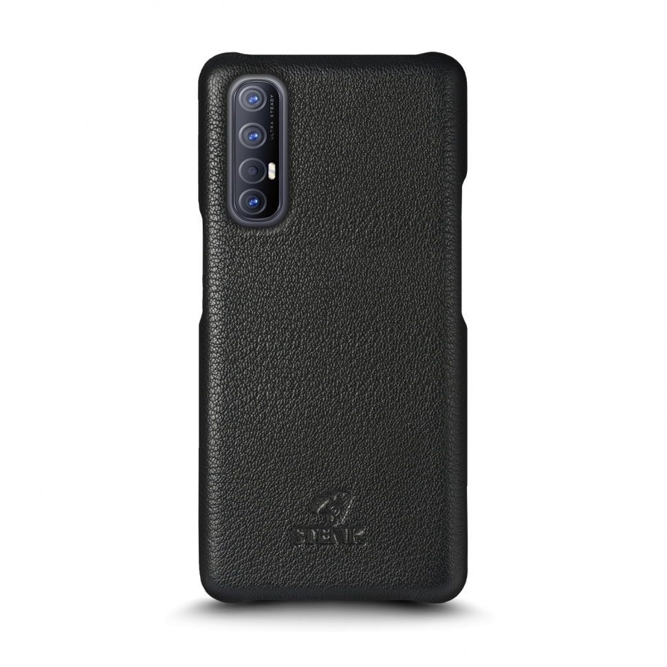 

Кожаная накладка Stenk Cover для OPPO Reno3 Pro Чёрная