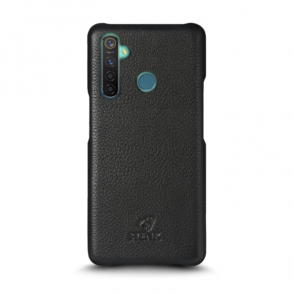 

Кожаная накладка Stenk Cover для Realme 5 Pro Чёрная