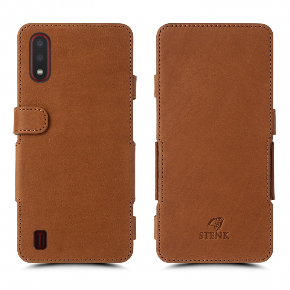 

Чехол книжка Stenk Prime для Samsung Galaxy A01 Camel