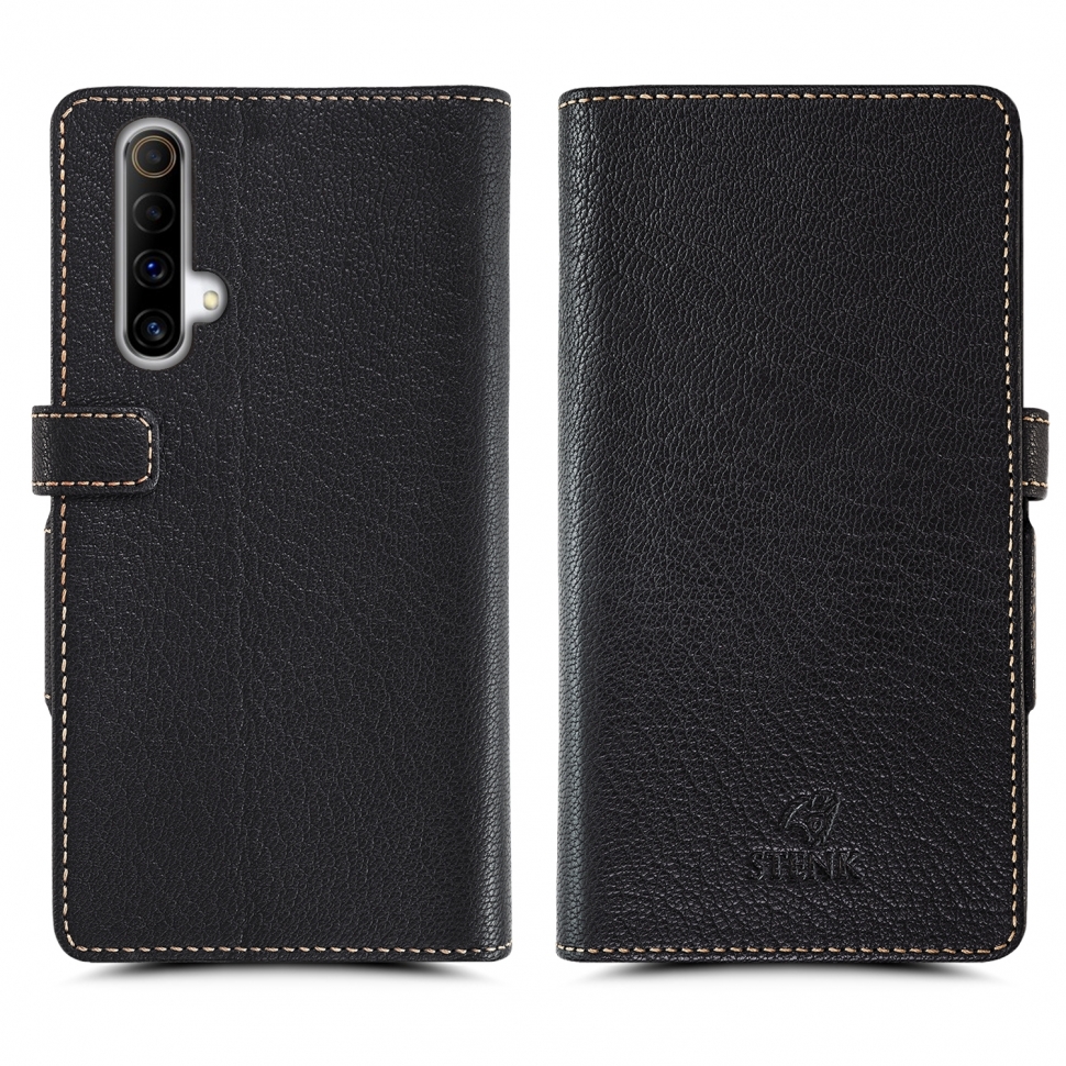 

Чехол книжка Stenk Wallet для Realme X50m 5G Черный