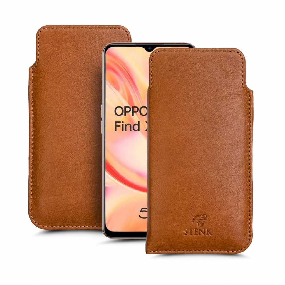 

Футляр Stenk Elegance для OPPO Find X2 Lite Camel