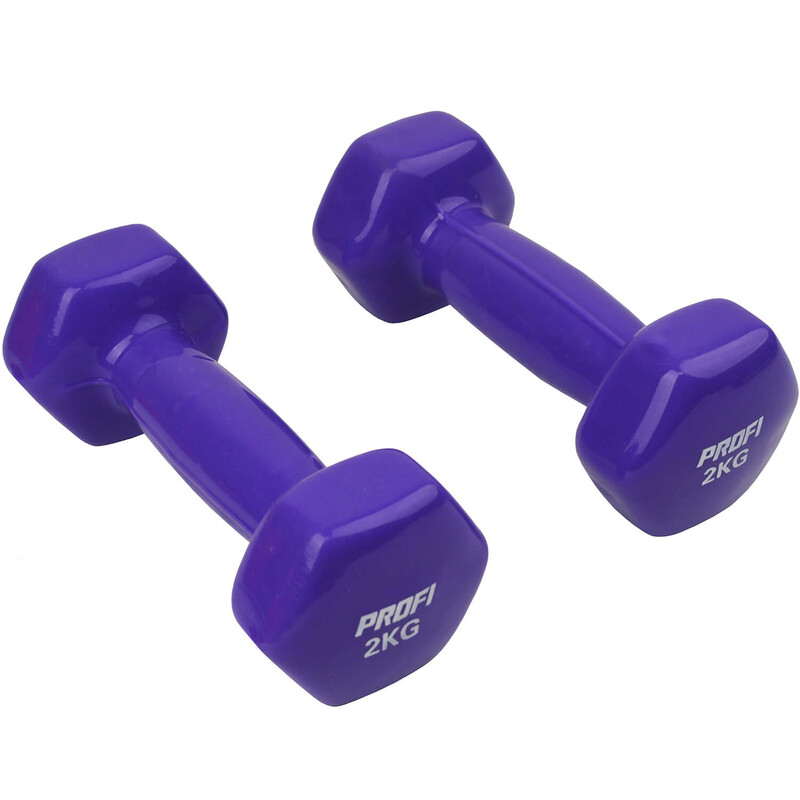 

Набор виниловых гантелей U-Power Profi 2х2 кг (Violet)