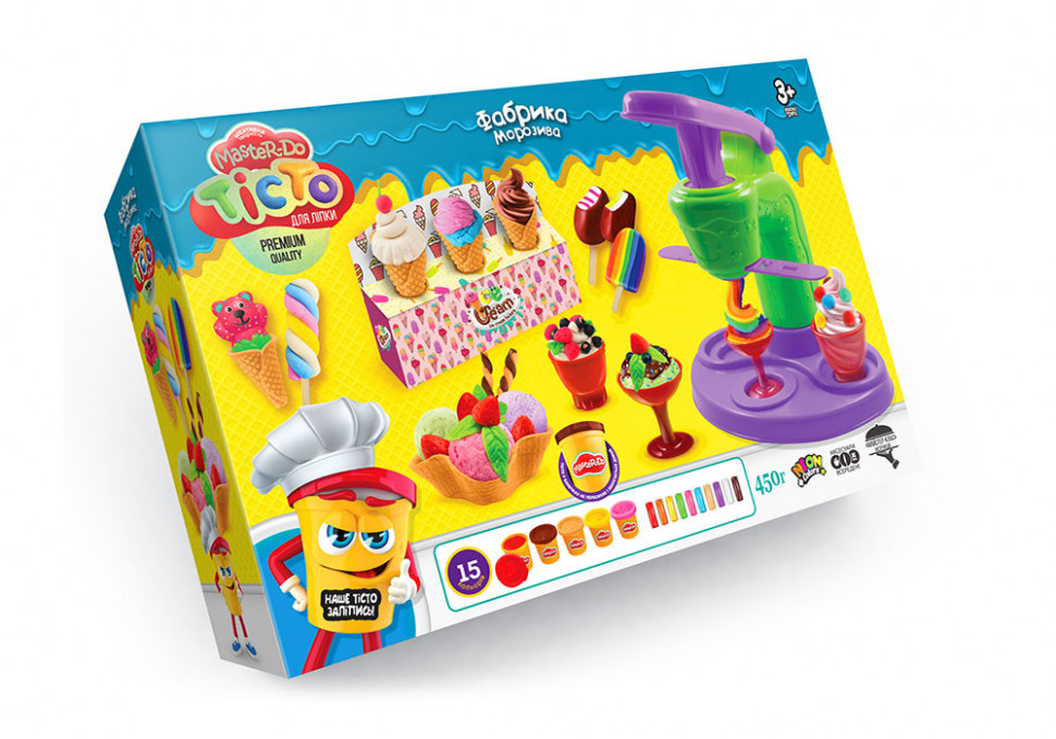 

Тесто для лепки Danko Toys "Master Do" Фабрика мороженого TMD-06-01 135698
