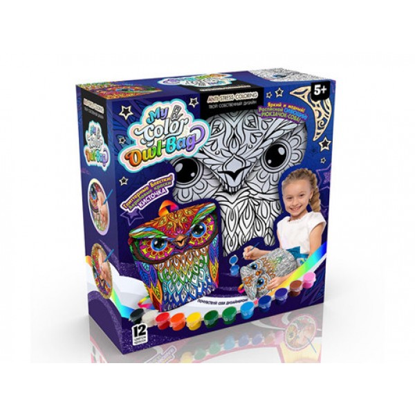 

Креативна творчість Danko Toys "My Color Owl-Bag" рюкзачок-сова укр COWL-01-01U 89561