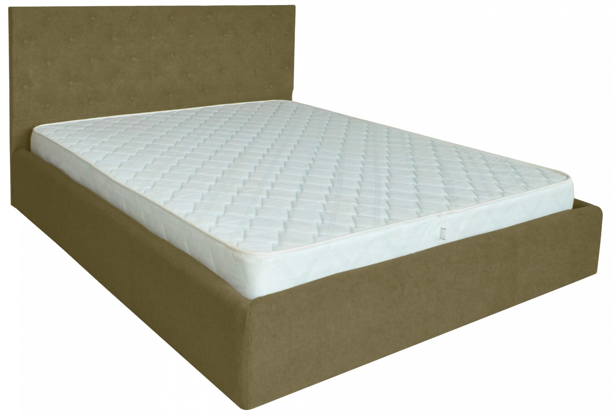 

Кровать Coventry Comfort 140 х 200 см Fibril 17 С подъемным механизмом и нишей для белья Оливковая