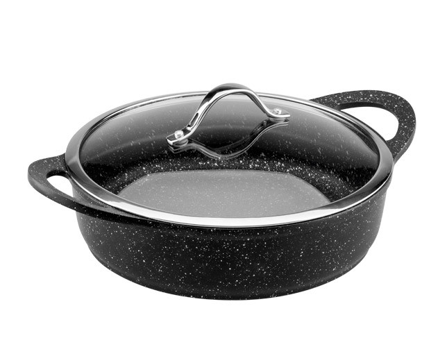 

Сотейник-жаровня 28 см Vinzer Premium Granite Induction Line 89453 с гранитным покрытием