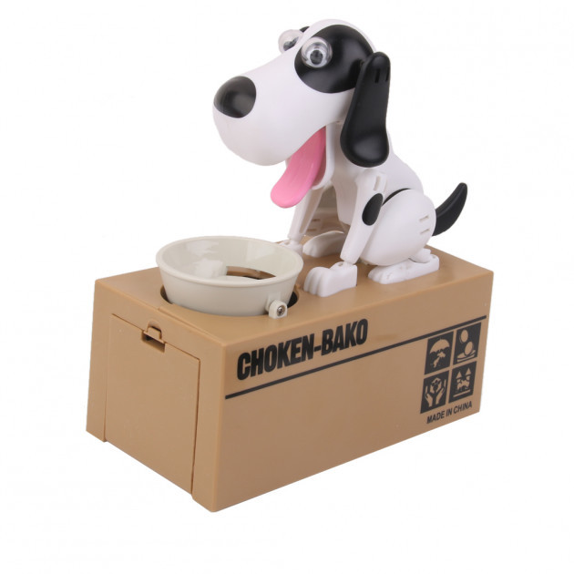 

Собака поедающая монеты копилка My Dog Piggy Bank, Черно-белый (D-2019090567)
